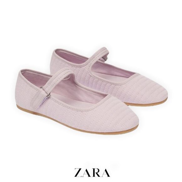 ZARA Kids | Purple | QUILTED MARY JANES - Picture 1 of 5